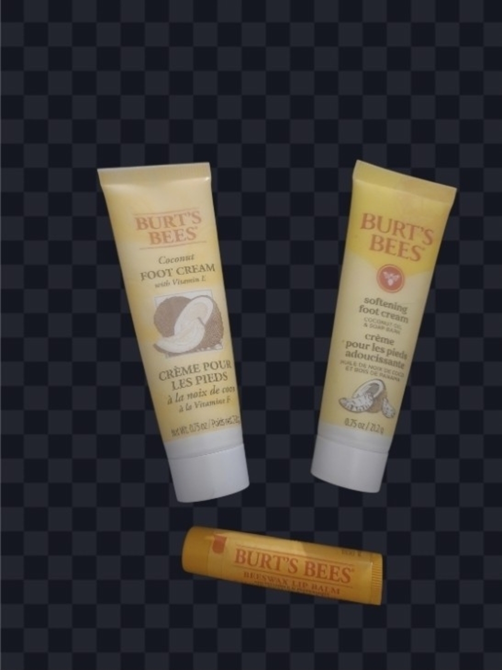 Burt's Bees Yellow Foot Cream & Lip Balm Trio